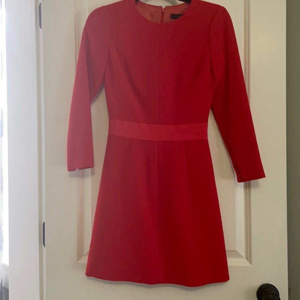 Coral J. Crew Crepe Dress